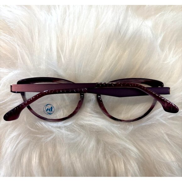 Bon Vivant Charline Eyeglass Frames Handmde In Italy 51 19 145 Lightweight Round - Picture 2 of 8